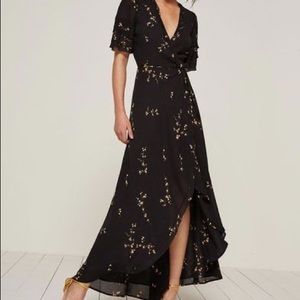 reformation - lottie dress - black - XS